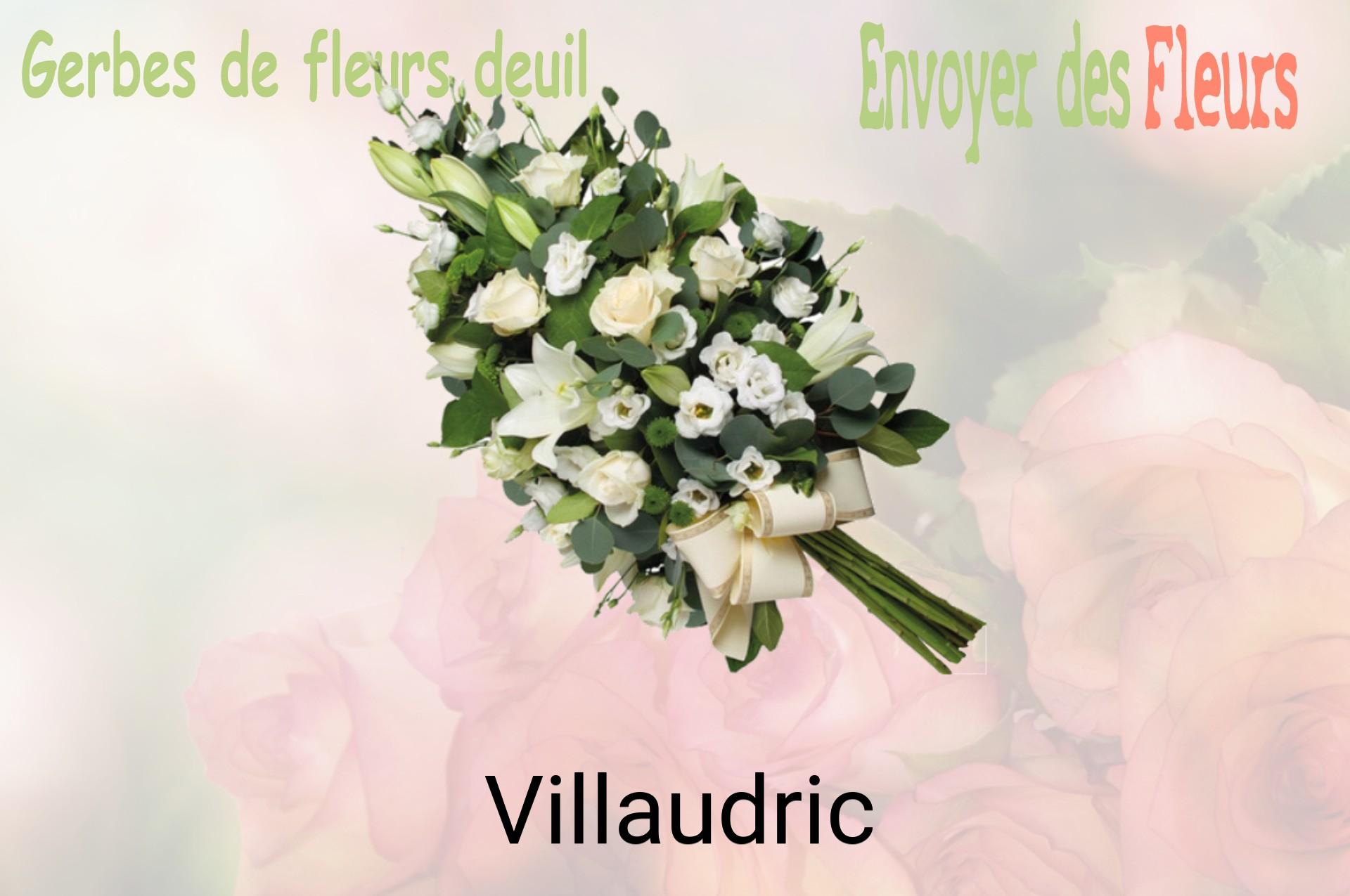 Gerbe de fleurs de deuil livrée à Villaudric